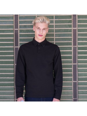 Plain Polo Shirt Long Sleeve Modern Stretch Skinnifitmen 200 GSM